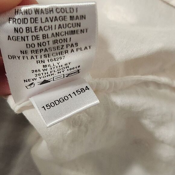 MILLY Minis Swim.Cover up 3D Flowers Ivory 100%cotton Size 10 years Beach Summer - Picture 8 of 10